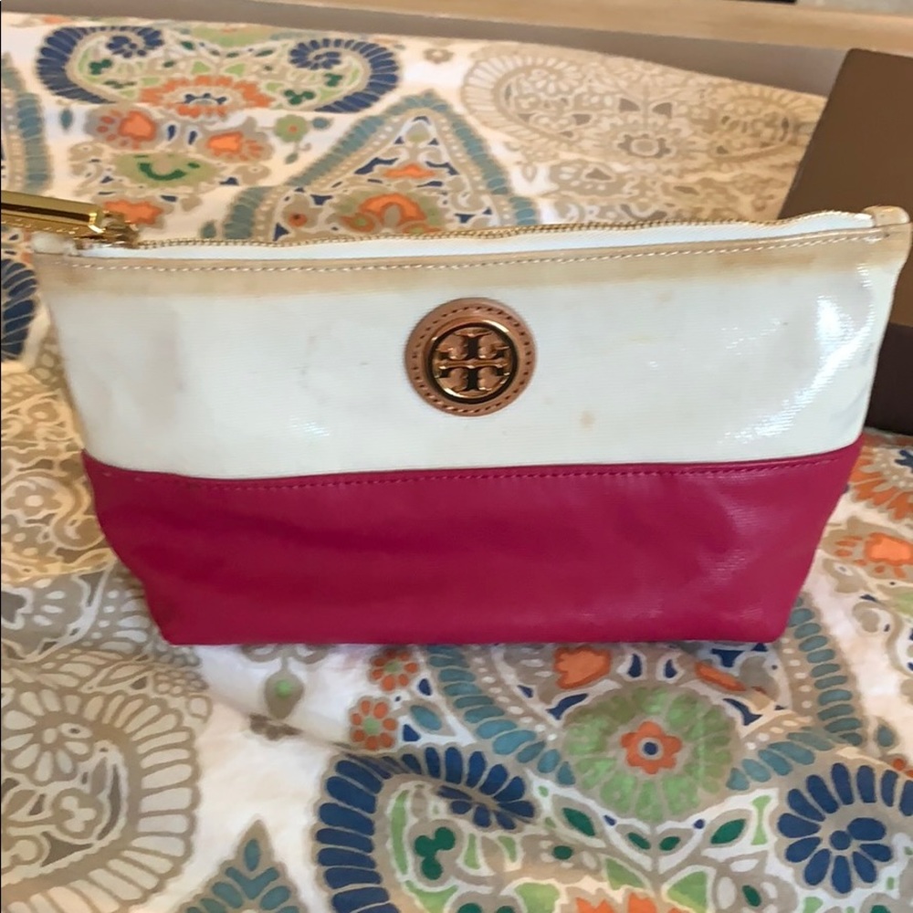Tory Burch make up/jewelry pouch
